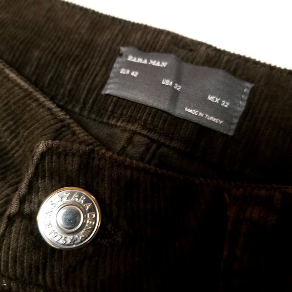 Zara Man Distressed Corduroy - Picture 7 of 7